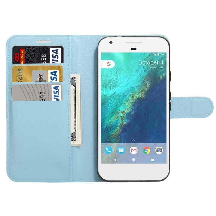 For Google Pixel XL Litchi Texture Horizontal Flip Leather Case with Holder & Card Slots & Wallet