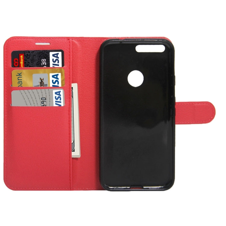 For Google Pixel XL Litchi Texture Horizontal Flip Leather Case with Holder & Card Slots & Wallet