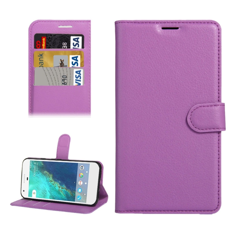 For Google Pixel Litchi Texture Horizontal Flip Leather Case with Holder & Card Slots & Wallet