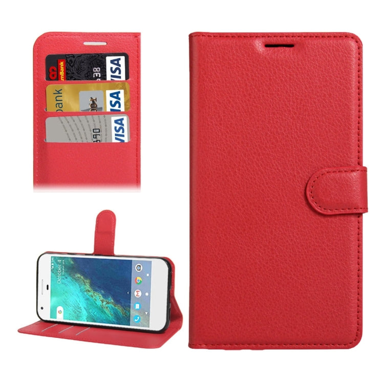 For Google Pixel Litchi Texture Horizontal Flip Leather Case with Holder & Card Slots & Wallet