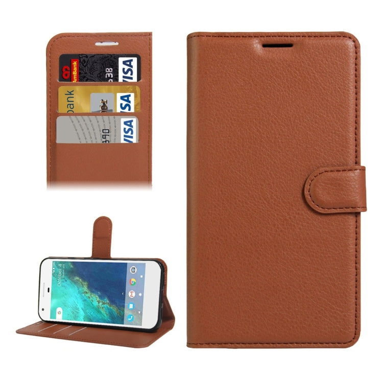 For Google Pixel Litchi Texture Horizontal Flip Leather Case with Holder & Card Slots & Wallet