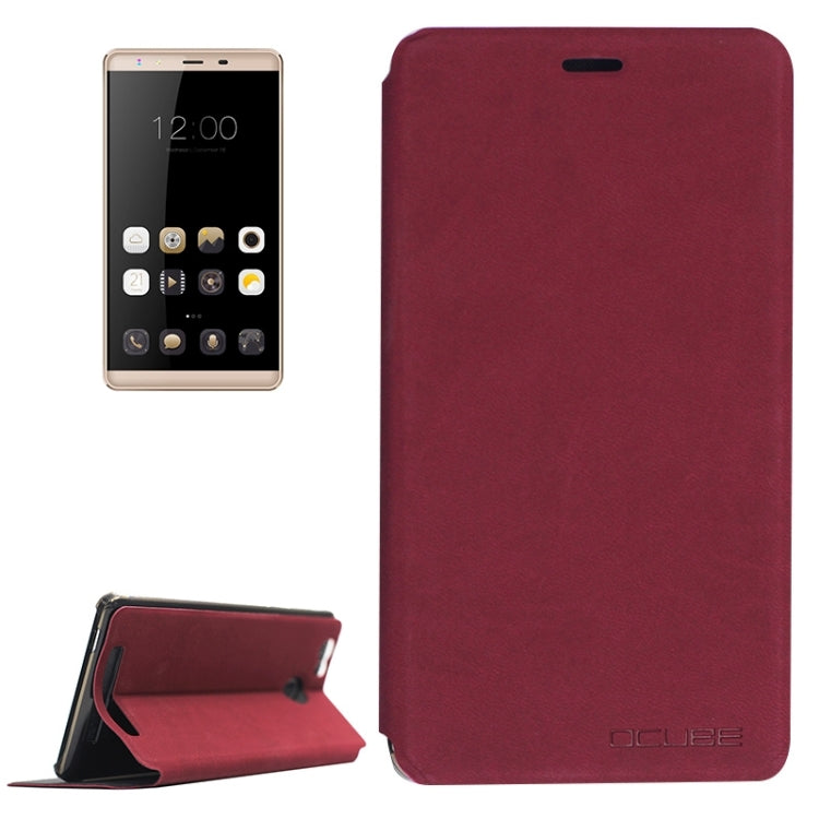 OCUBE for LEAGOO Shark 1 (MPH0234) Lambskin Texture Horizontal Flip Leather Case with Holder