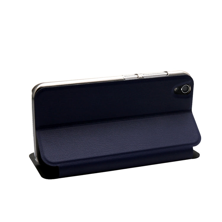 OCUBE for UMI Diamond (MPH2234) & Diamond X (MPH1466) Spring Texture Horizontal Flip Leather Case with Holder (Dark Blue)