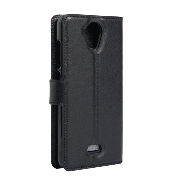 For Wiko U Feel Lite Litchi Texture Horizontal Flip Leather Case with Holder & Card Slots & Wallet