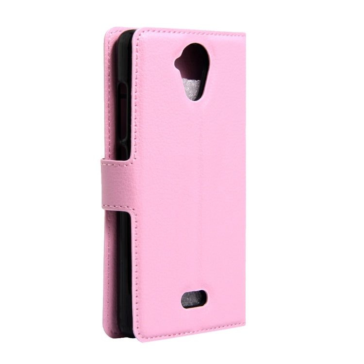 For Wiko U Feel Lite Litchi Texture Horizontal Flip Leather Case with Holder & Card Slots & Wallet