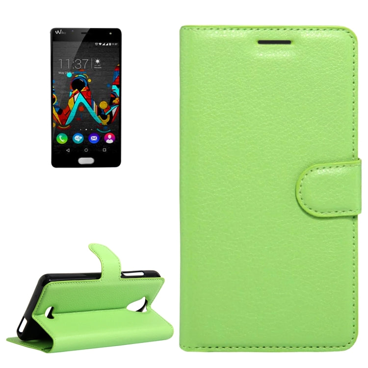For Wiko U Feel Lite Litchi Texture Horizontal Flip Leather Case with Holder & Card Slots & Wallet