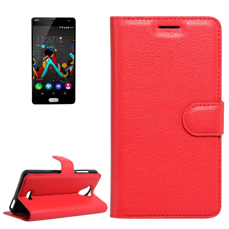 For Wiko U Feel Lite Litchi Texture Horizontal Flip Leather Case with Holder & Card Slots & Wallet