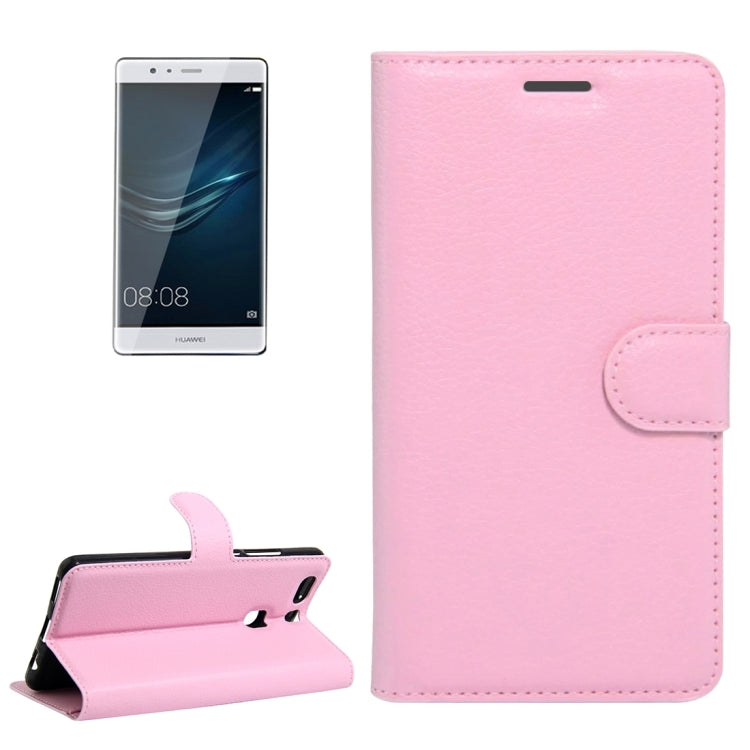 For Huawei  P9 Plus Litchi Texture Horizontal Flip Leather Case with Holder & Card Slots & Wallet