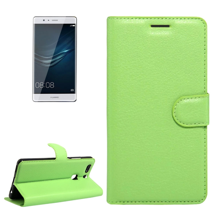 For Huawei  P9 Plus Litchi Texture Horizontal Flip Leather Case with Holder & Card Slots & Wallet