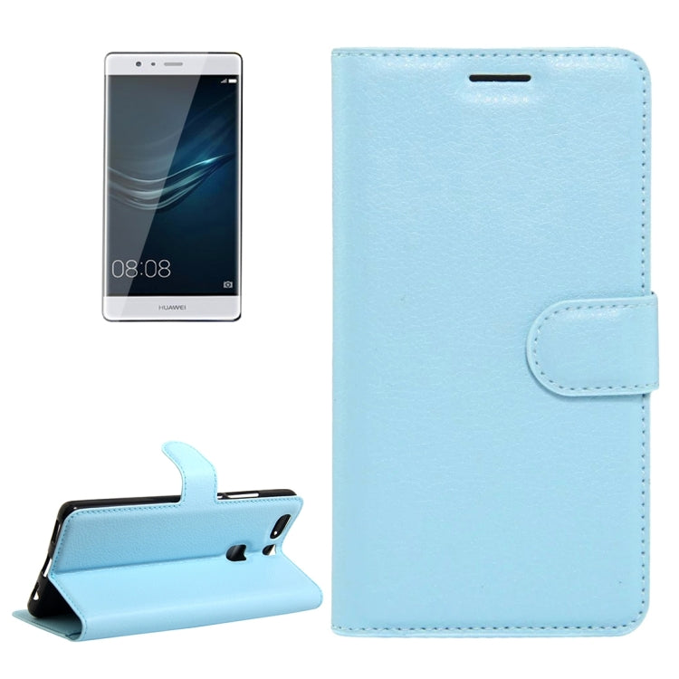 For Huawei  P9 Plus Litchi Texture Horizontal Flip Leather Case with Holder & Card Slots & Wallet