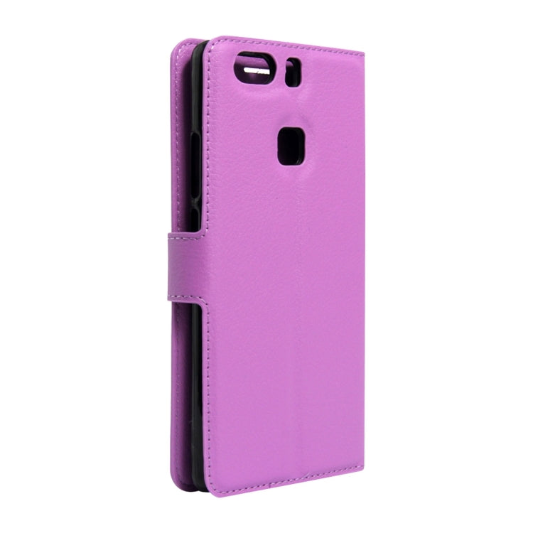 For Huawei  P9 Plus Litchi Texture Horizontal Flip Leather Case with Holder & Card Slots & Wallet
