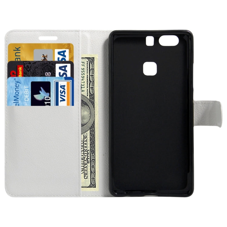 For Huawei  P9 Plus Litchi Texture Horizontal Flip Leather Case with Holder & Card Slots & Wallet