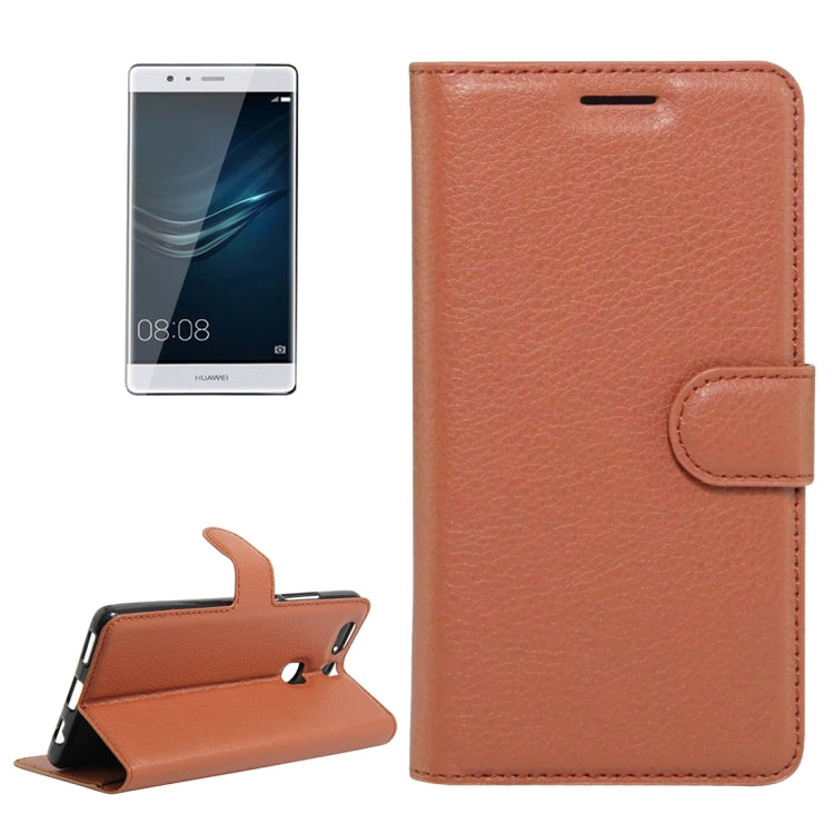 For Huawei  P9 Plus Litchi Texture Horizontal Flip Leather Case with Holder & Card Slots & Wallet