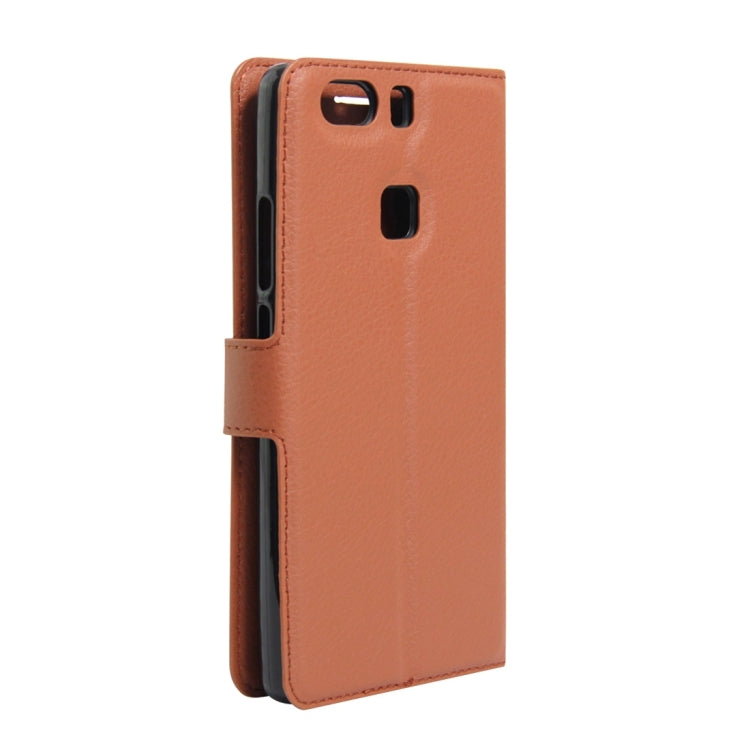 For Huawei  P9 Plus Litchi Texture Horizontal Flip Leather Case with Holder & Card Slots & Wallet