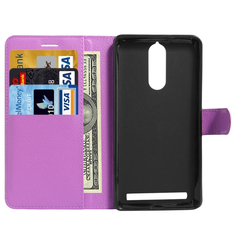 For Lenovo  Lemon K5 Note Litchi Texture Horizontal Flip Leather Case with Holder & Card Slots & Wallet
