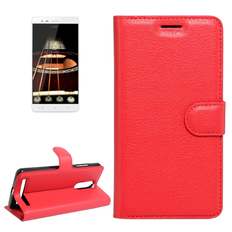 For Lenovo  Lemon K5 Note Litchi Texture Horizontal Flip Leather Case with Holder & Card Slots & Wallet