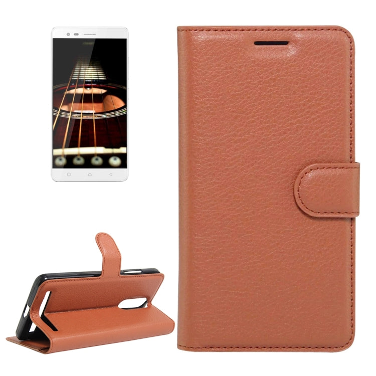 For Lenovo  Lemon K5 Note Litchi Texture Horizontal Flip Leather Case with Holder & Card Slots & Wallet