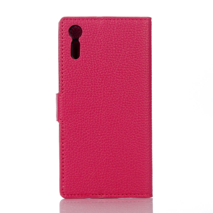 For Sony Xperia  XZs Pure Colour Horizontal Flip Leather Case with Holder & Card Slots & Wallet