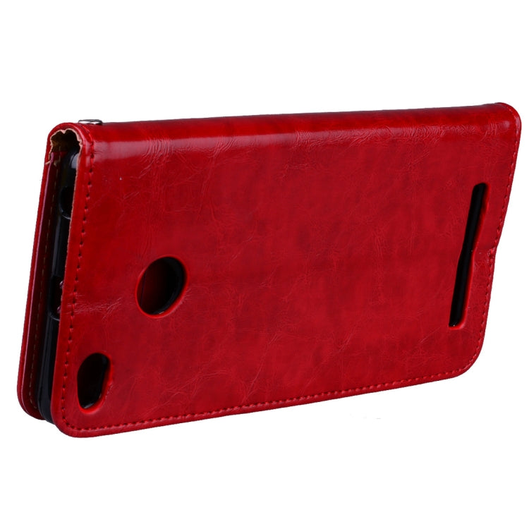 For Xiaomi Redmi 3S Business Style Oil Wax Texture Horizontal Flip Leather Case with Holder & Card Slots & Wallet