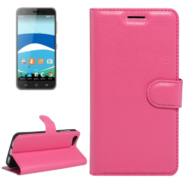 For Orange Dive 71 Litchi Texture Horizontal Flip Leather Case with Holder & Card Slots & Wallet