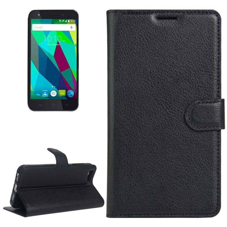 For ZTE  Blade A506 Litchi Texture Horizontal Flip Leather Case with Holder & Card Slots & Wallet