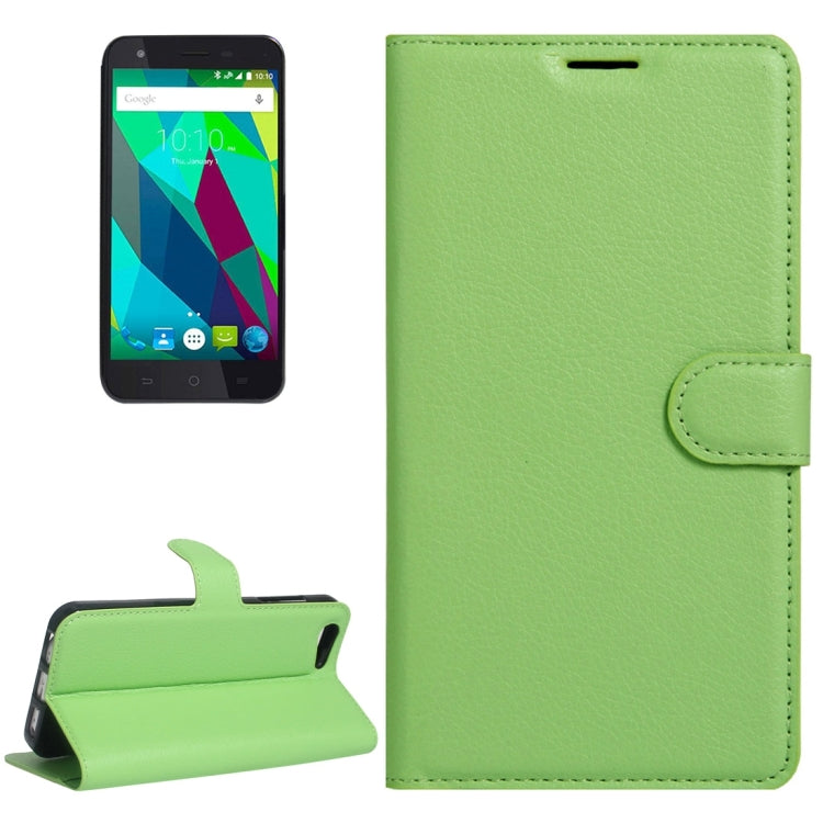 For ZTE  Blade A506 Litchi Texture Horizontal Flip Leather Case with Holder & Card Slots & Wallet