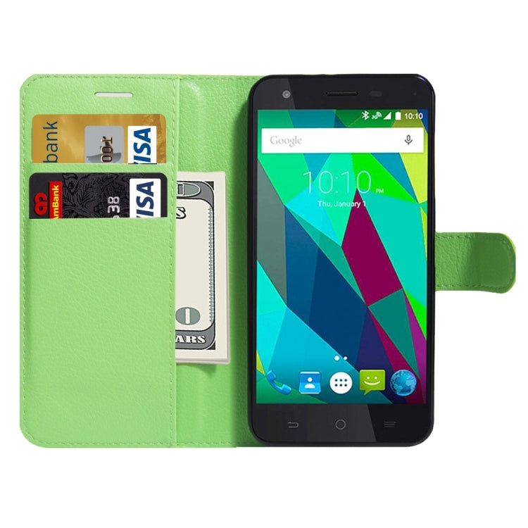 For ZTE  Blade A506 Litchi Texture Horizontal Flip Leather Case with Holder & Card Slots & Wallet