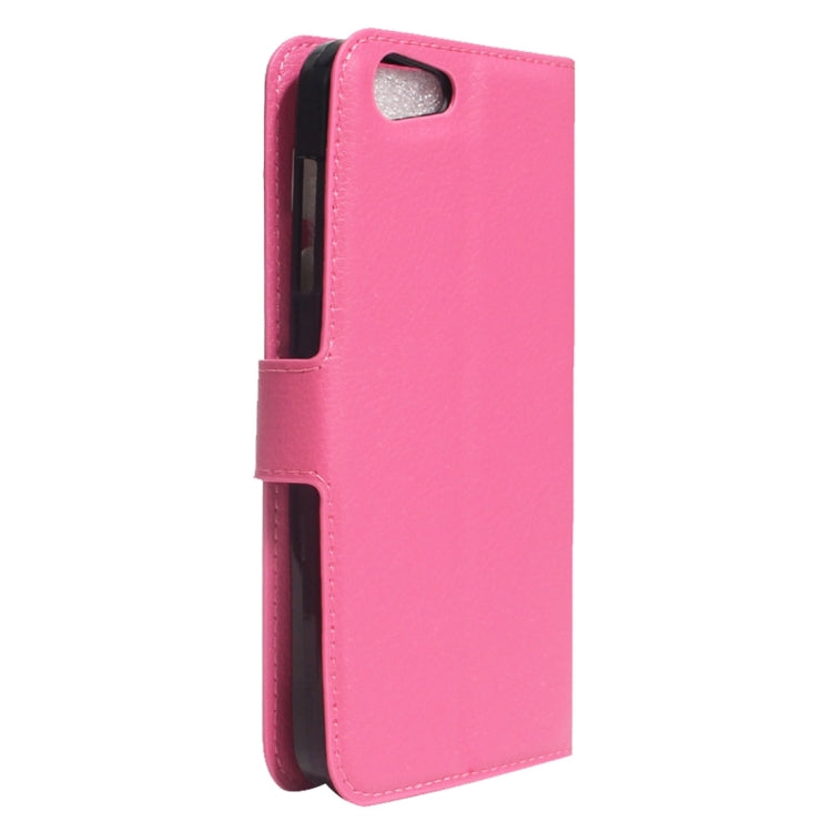 For ZTE  Blade A506 Litchi Texture Horizontal Flip Leather Case with Holder & Card Slots & Wallet