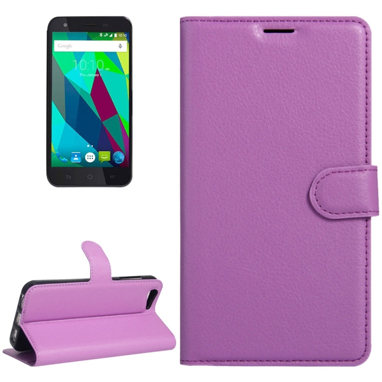 For ZTE  Blade A506 Litchi Texture Horizontal Flip Leather Case with Holder & Card Slots & Wallet