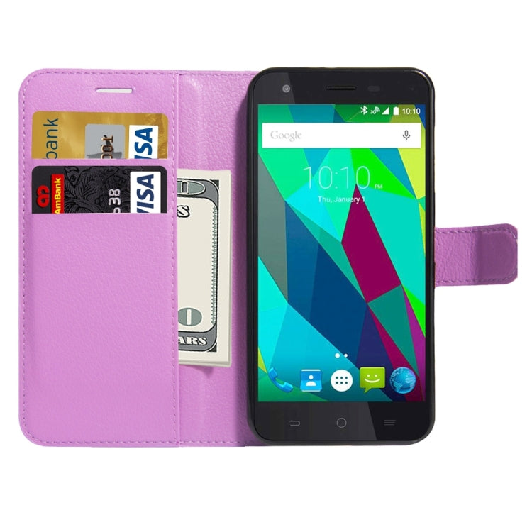 For ZTE  Blade A506 Litchi Texture Horizontal Flip Leather Case with Holder & Card Slots & Wallet