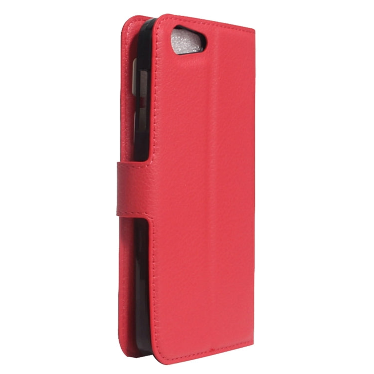 For ZTE  Blade A506 Litchi Texture Horizontal Flip Leather Case with Holder & Card Slots & Wallet