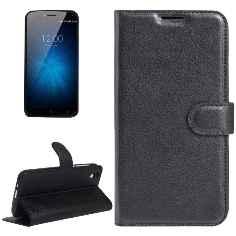 For UMI  London Litchi Texture Horizontal Flip Leather Case with Holder & Card Slots & Wallet