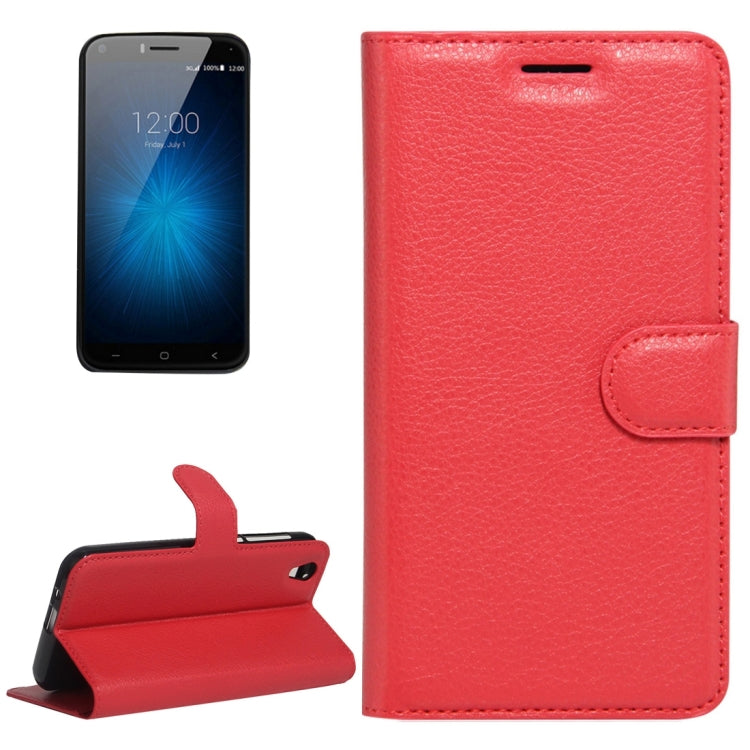 For UMI  London Litchi Texture Horizontal Flip Leather Case with Holder & Card Slots & Wallet