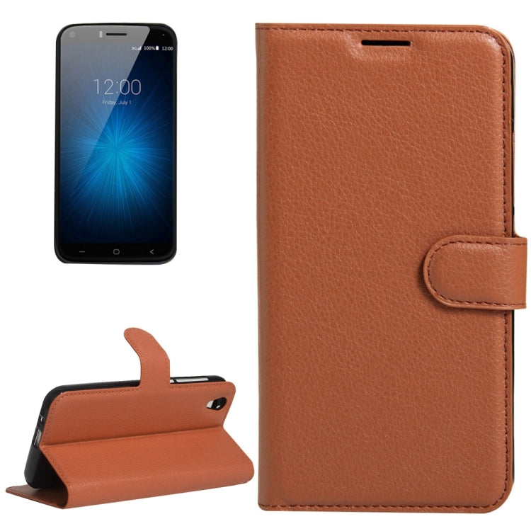 For UMI  London Litchi Texture Horizontal Flip Leather Case with Holder & Card Slots & Wallet