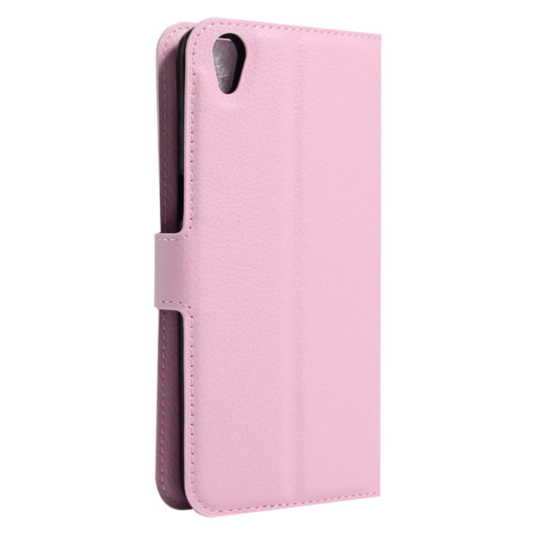 For OPPO  A37 Litchi Texture Horizontal Flip Leather Case with Holder & Card Slots & Wallet