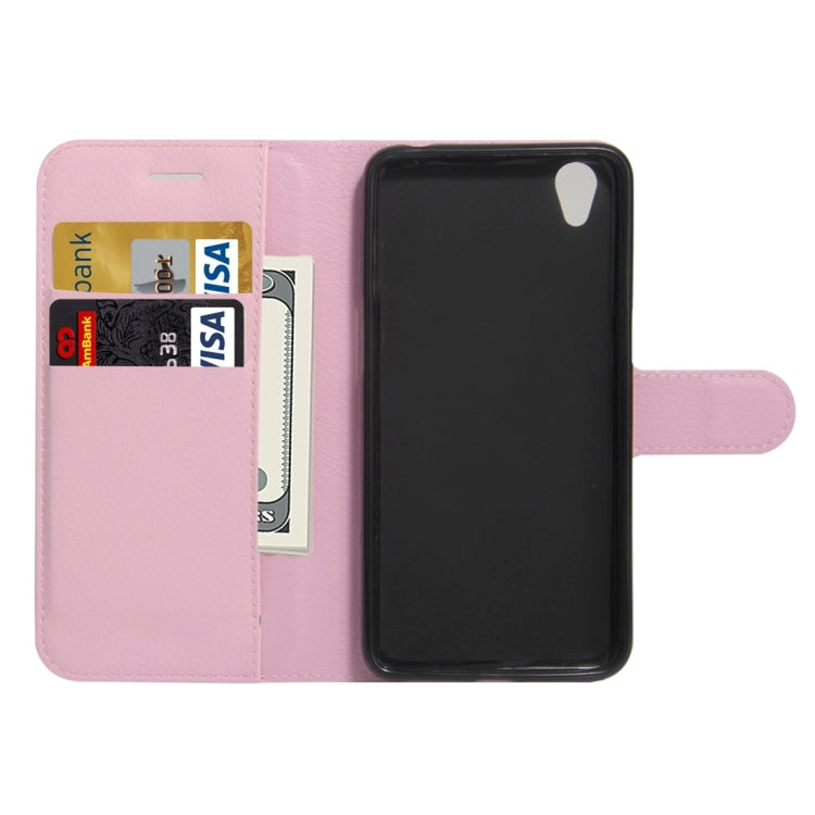 For OPPO  A37 Litchi Texture Horizontal Flip Leather Case with Holder & Card Slots & Wallet