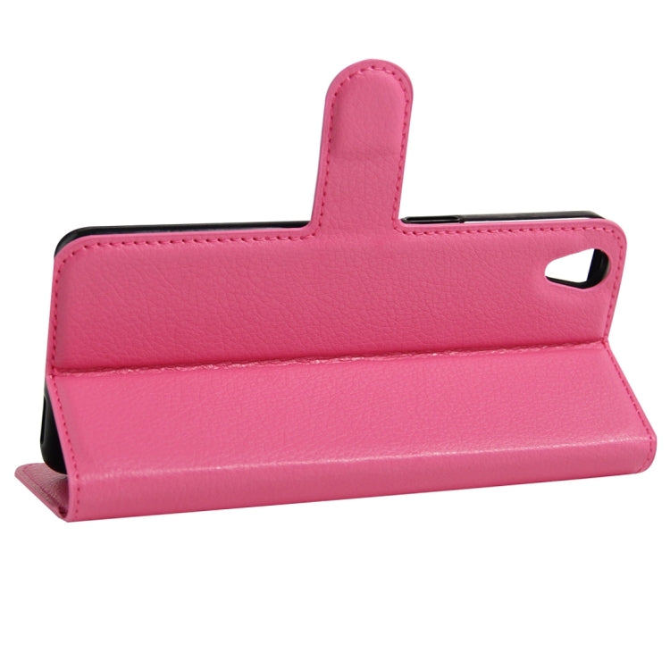 For OPPO  A37 Litchi Texture Horizontal Flip Leather Case with Holder & Card Slots & Wallet