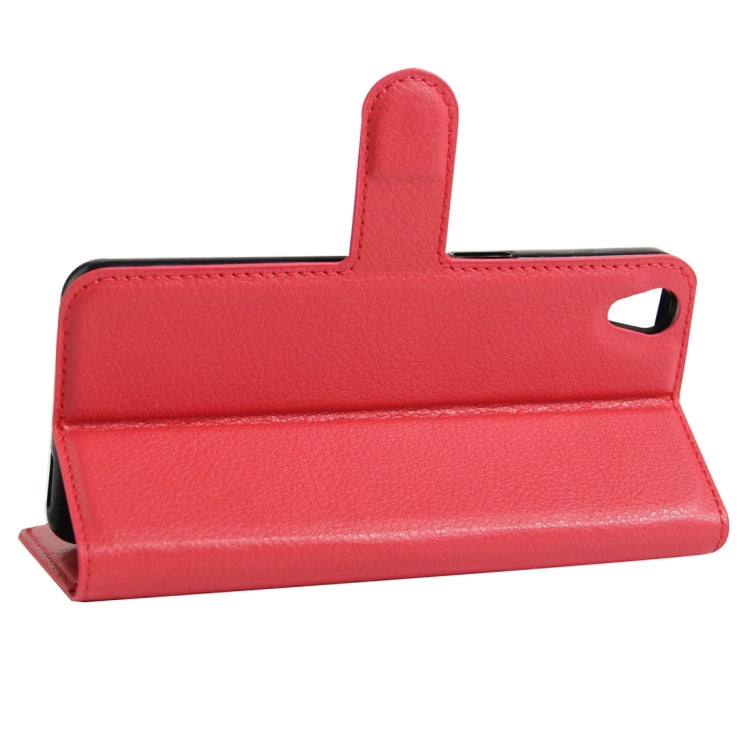 For OPPO  A37 Litchi Texture Horizontal Flip Leather Case with Holder & Card Slots & Wallet