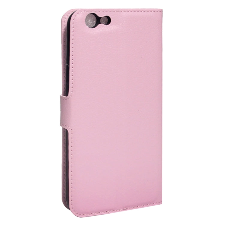 For OPPO  A59 Litchi Texture Horizontal Flip Leather Case with Holder & Card Slots & Wallet
