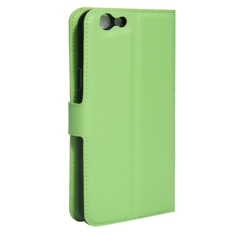 For OPPO  A59 Litchi Texture Horizontal Flip Leather Case with Holder & Card Slots & Wallet