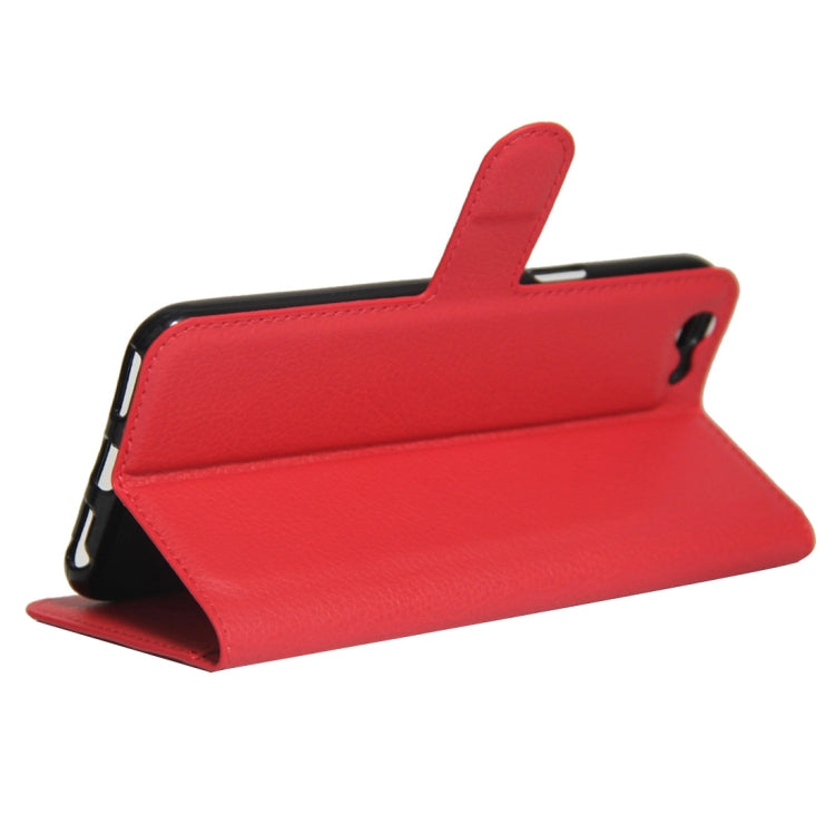 For OPPO  A59 Litchi Texture Horizontal Flip Leather Case with Holder & Card Slots & Wallet