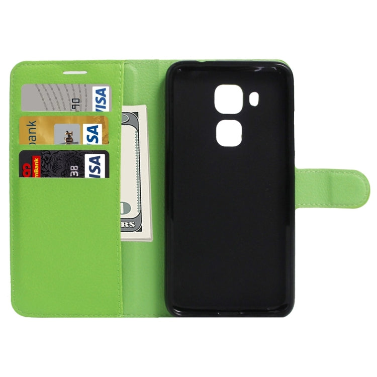 For Huawei  Maimang 5 Litchi Texture Horizontal Flip Leather Case with Holder & Card Slots & Wallet