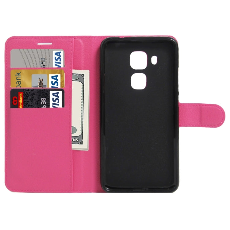For Huawei  Maimang 5 Litchi Texture Horizontal Flip Leather Case with Holder & Card Slots & Wallet