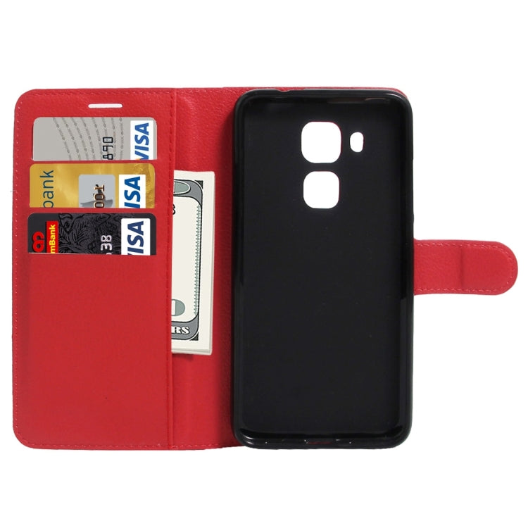 For Huawei  Maimang 5 Litchi Texture Horizontal Flip Leather Case with Holder & Card Slots & Wallet