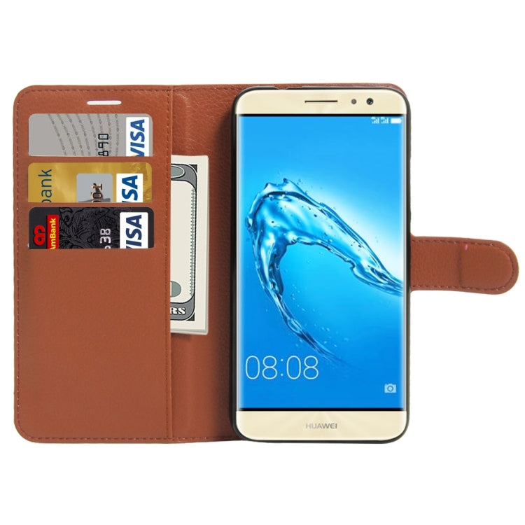 For Huawei  Maimang 5 Litchi Texture Horizontal Flip Leather Case with Holder & Card Slots & Wallet