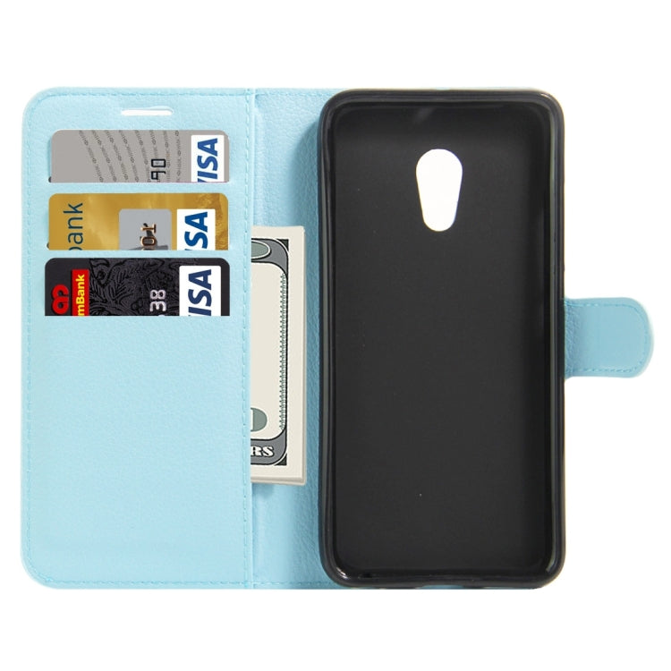 For Meizu  M3E / Meilan E Litchi Texture Horizontal Flip Leather Case with Holder & Card Slots & Wallet