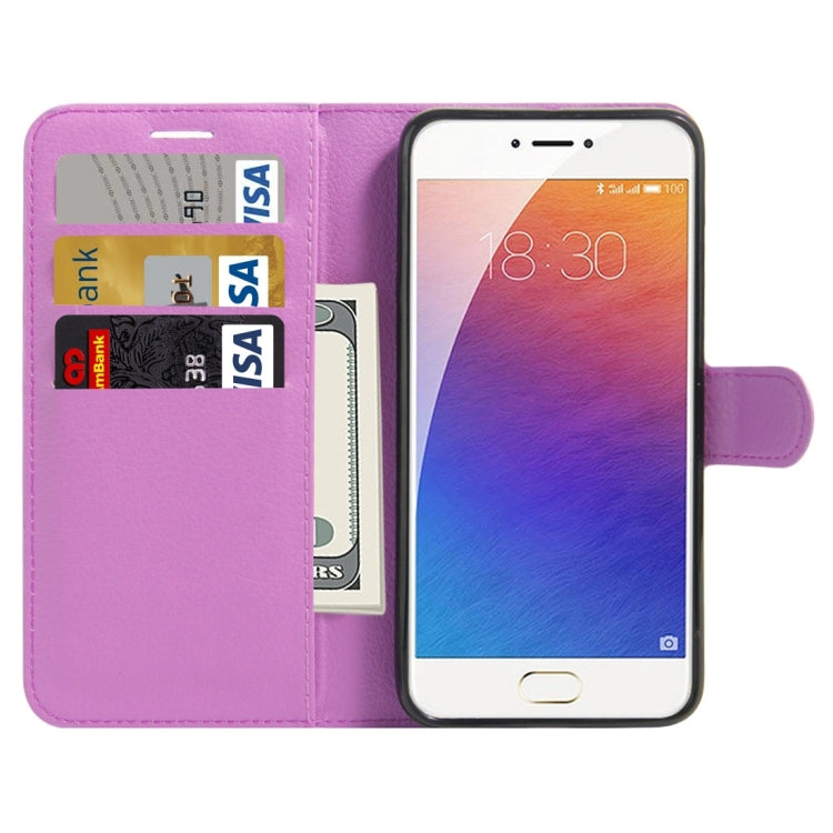 For Meizu  M3E / Meilan E Litchi Texture Horizontal Flip Leather Case with Holder & Card Slots & Wallet