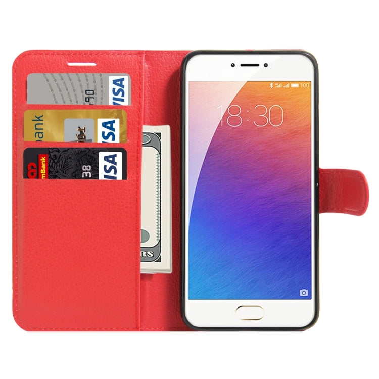 For Meizu  M3E / Meilan E Litchi Texture Horizontal Flip Leather Case with Holder & Card Slots & Wallet