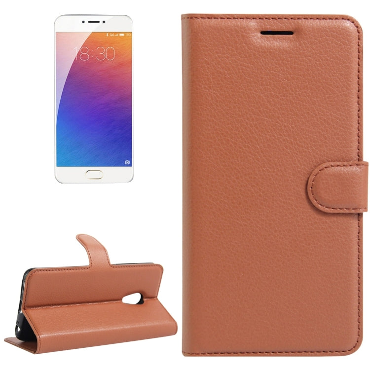 For Meizu  M3E / Meilan E Litchi Texture Horizontal Flip Leather Case with Holder & Card Slots & Wallet
