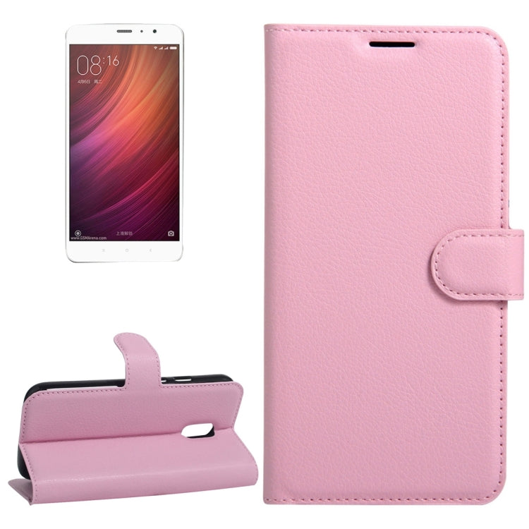 For Xiaomi  Redmi Note 4 Litchi Texture Horizontal Flip Leather Case with Holder & Card Slots & Wallet